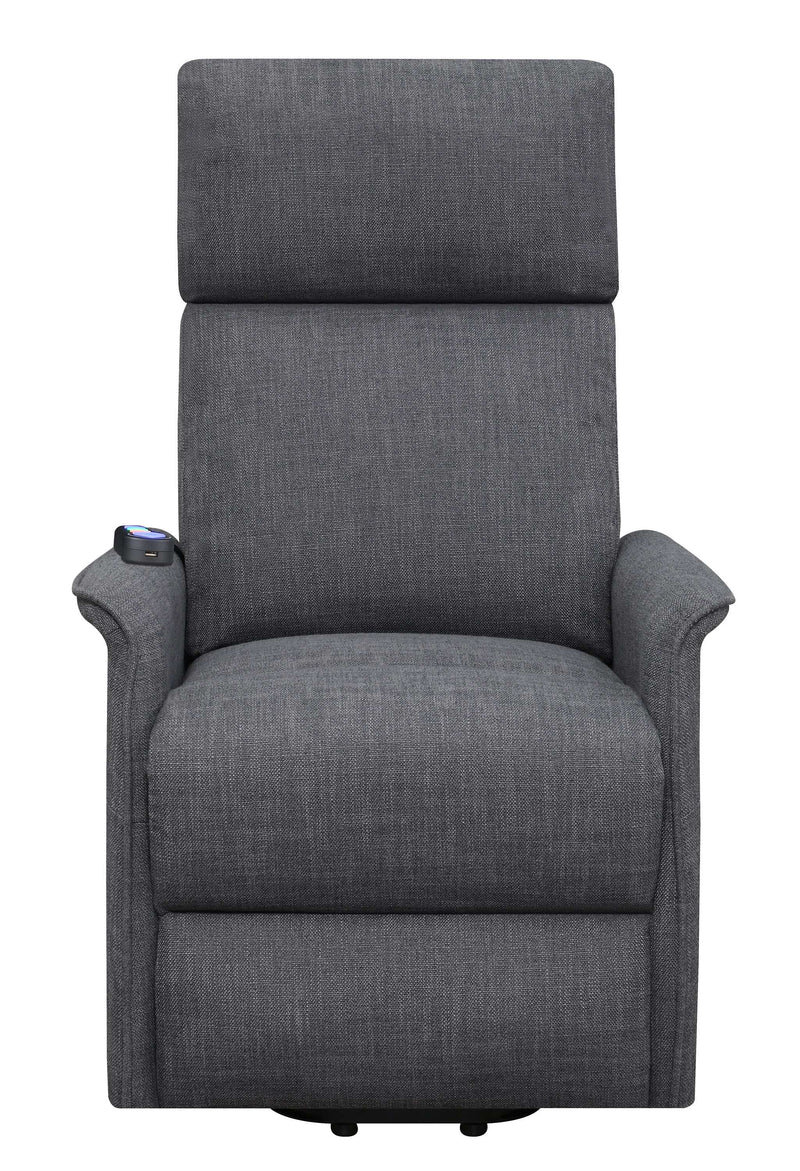 Pearce - Charcoal - Power Lift Recliner - Ornate Home