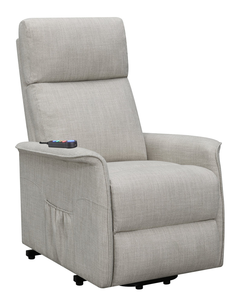 Pearce - Beige - Power Lift Recliner - Ornate Home