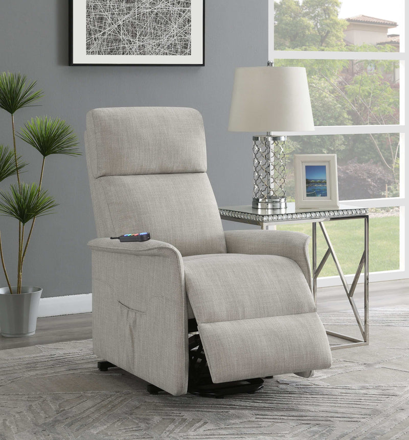 Pearce - Beige - Power Lift Recliner - Ornate Home