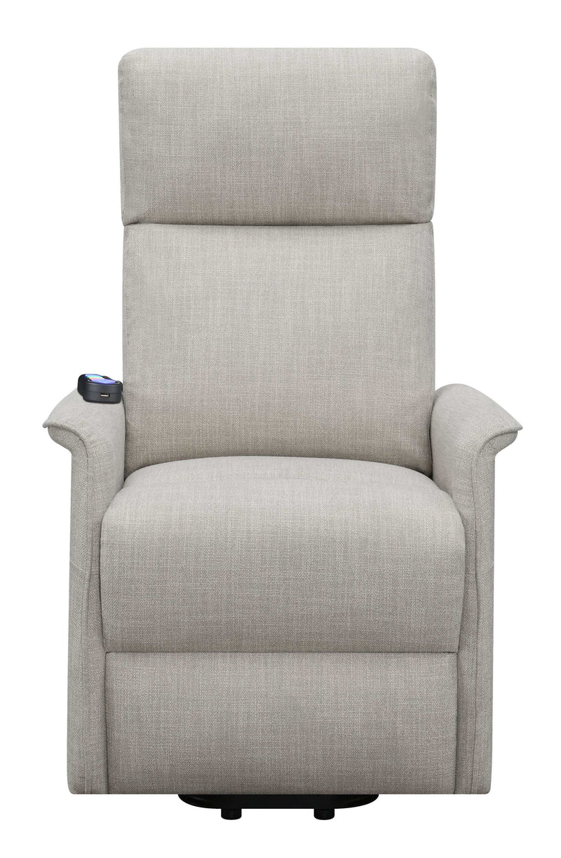 Pearce - Beige - Power Lift Recliner - Ornate Home