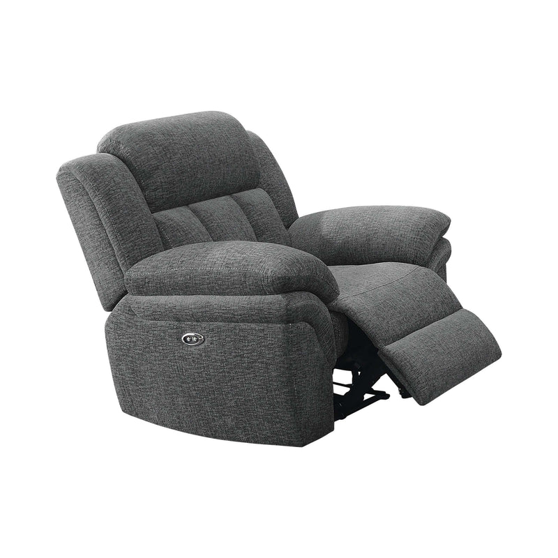 Bahrain - Charcoal - Glider Recliner - Ornate Home