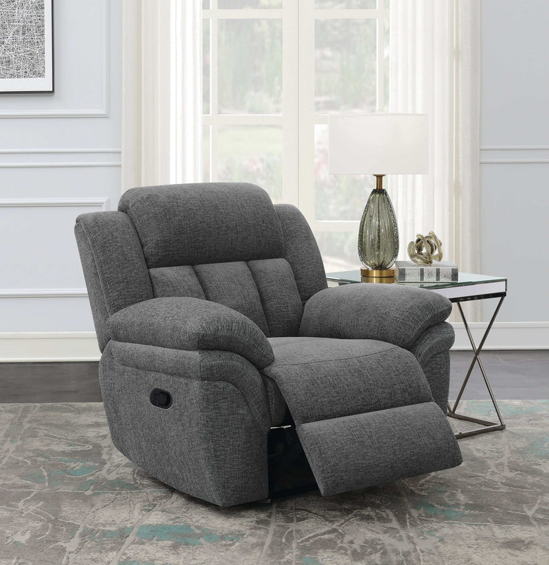 Bahrain - Charcoal - Glider Recliner - Ornate Home