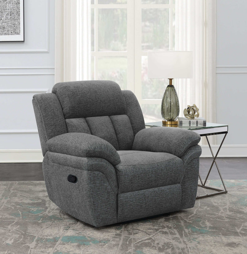 Bahrain - Charcoal - Glider Recliner - Ornate Home