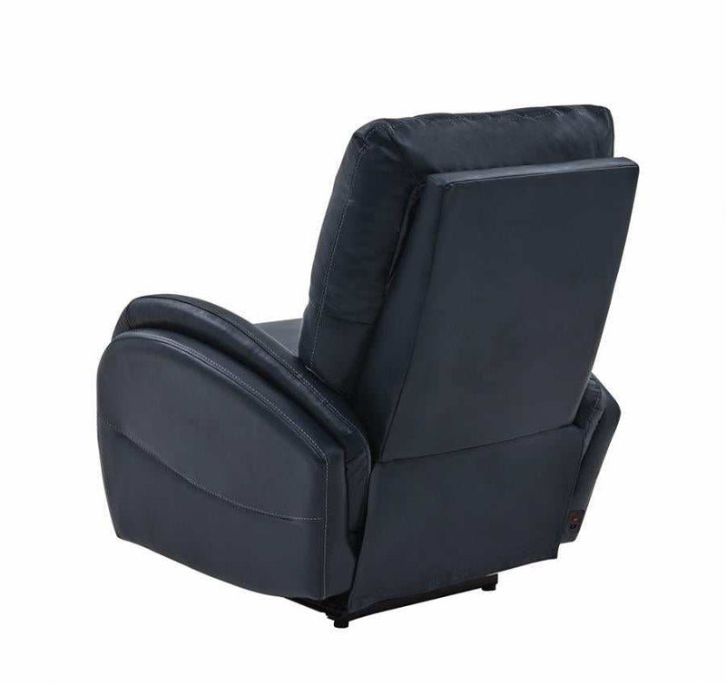 Muna - Blue -  Power^3 Recliner w/ Power Lumbar - Ornate Home