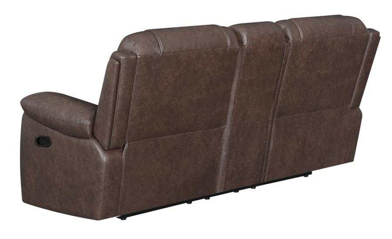 Flamenco - Brown - Motion Loveseat w/ Console - Ornate Home