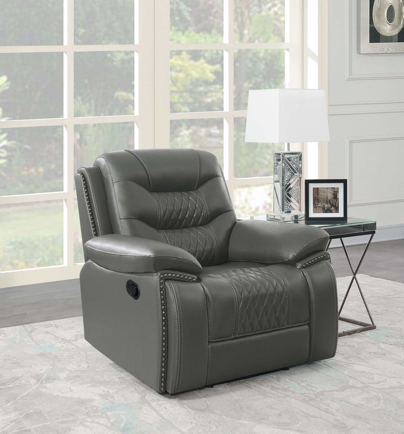 Flamenco - Charcoal - Recliner - Ornate Home