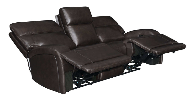 Longport - Dark Brown - Power Sofa - Ornate Home