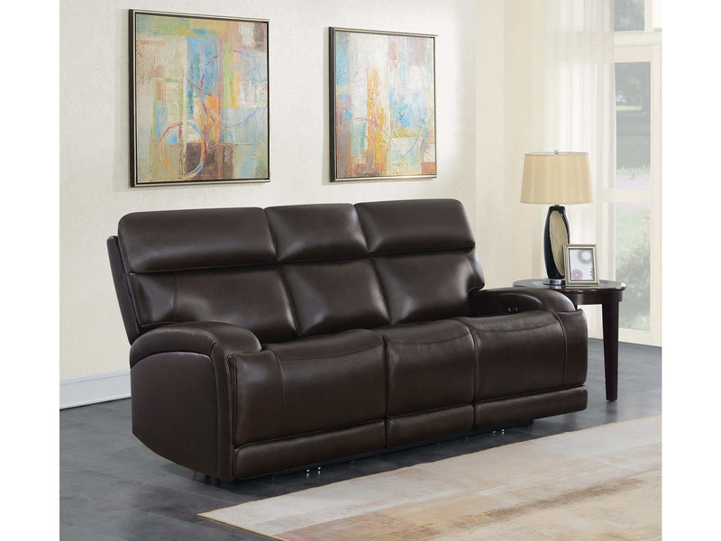 Longport - Dark Brown - Power Sofa - Ornate Home