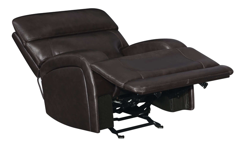 Longport - Dark Brown - Glider Recliner - Ornate Home