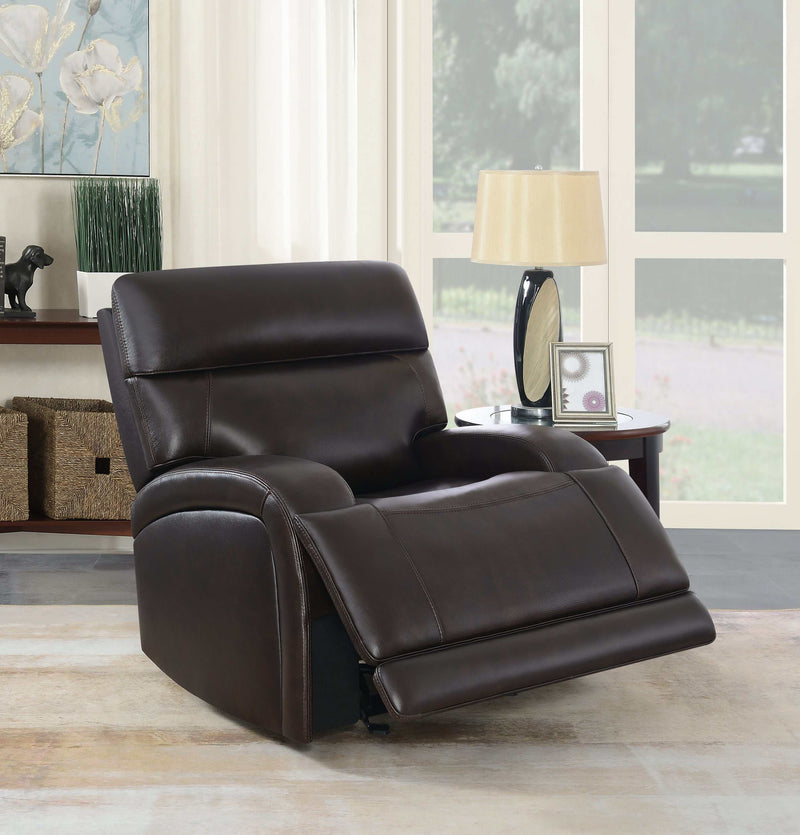 Longport - Dark Brown - Glider Recliner - Ornate Home