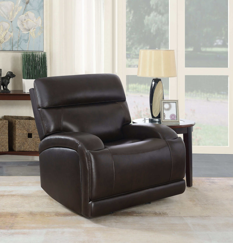 Longport - Dark Brown - Glider Recliner - Ornate Home