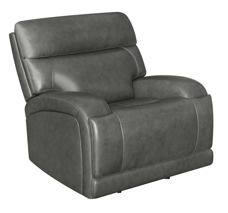 Longport - Charcoal - Power Glider Recliner - Ornate Home