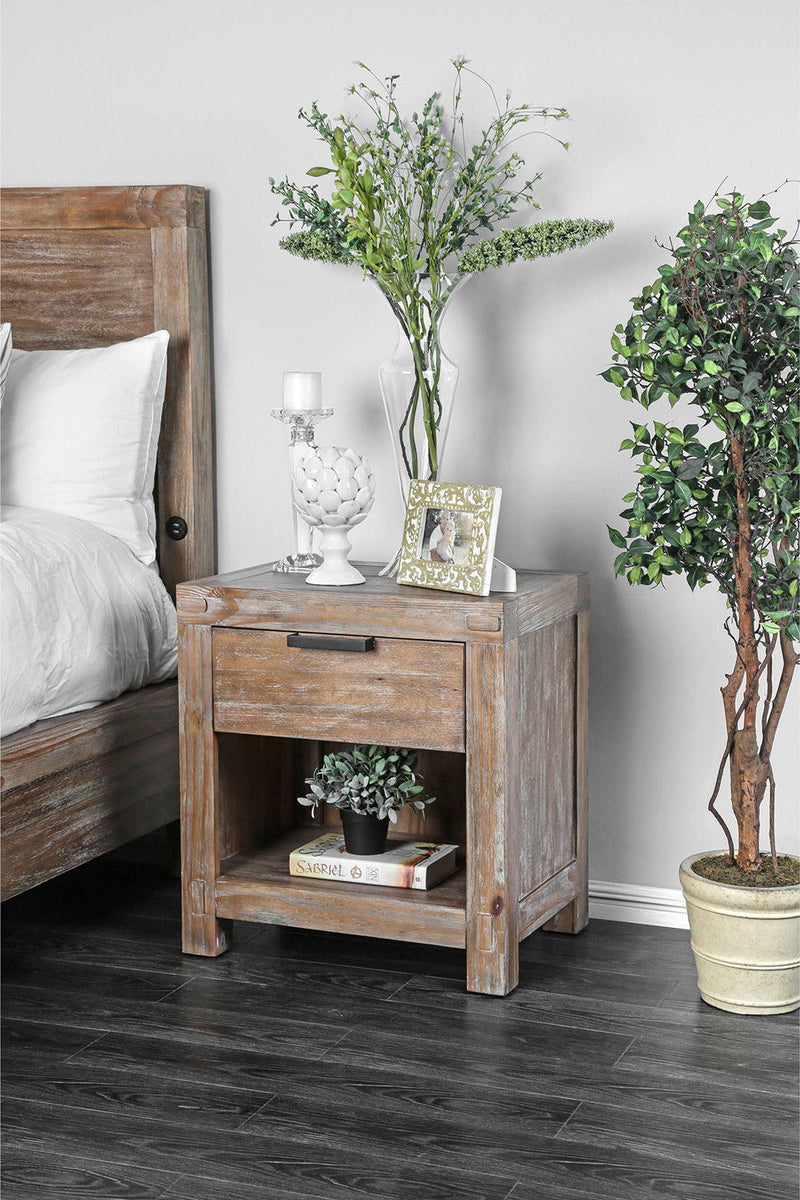 Wynton Weathered Light Oak Nightstand