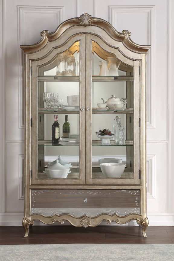 Esteban - Antique Champagne - Curio - Ornate Home