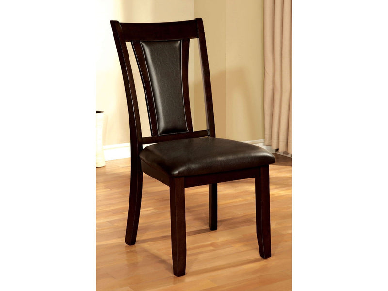 Brent Dark Cherry & Espresso Dining Chair (Set of 2)