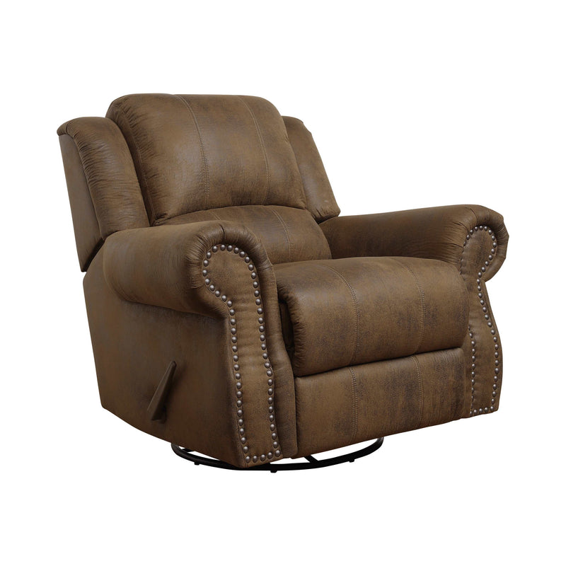 Sir Rawlinson - Buckskin brown - Swivel Rocking Recliner - Ornate Home