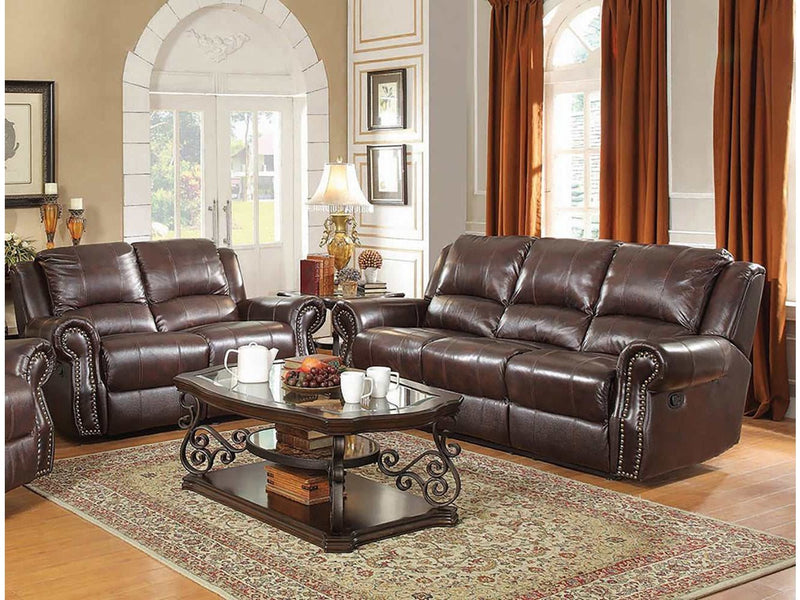 Sir Rawlinson - Dark Brown - 2pc Living Room Set - Ornate Home