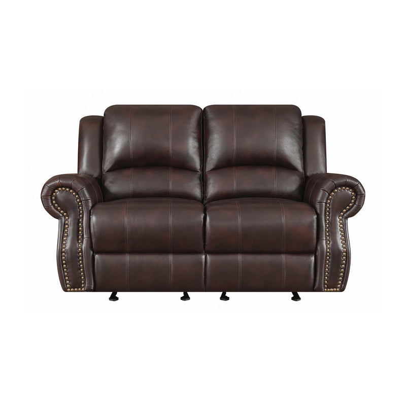 Sir Rawlinson - Dark Brown - Glider Loveseat - Ornate Home