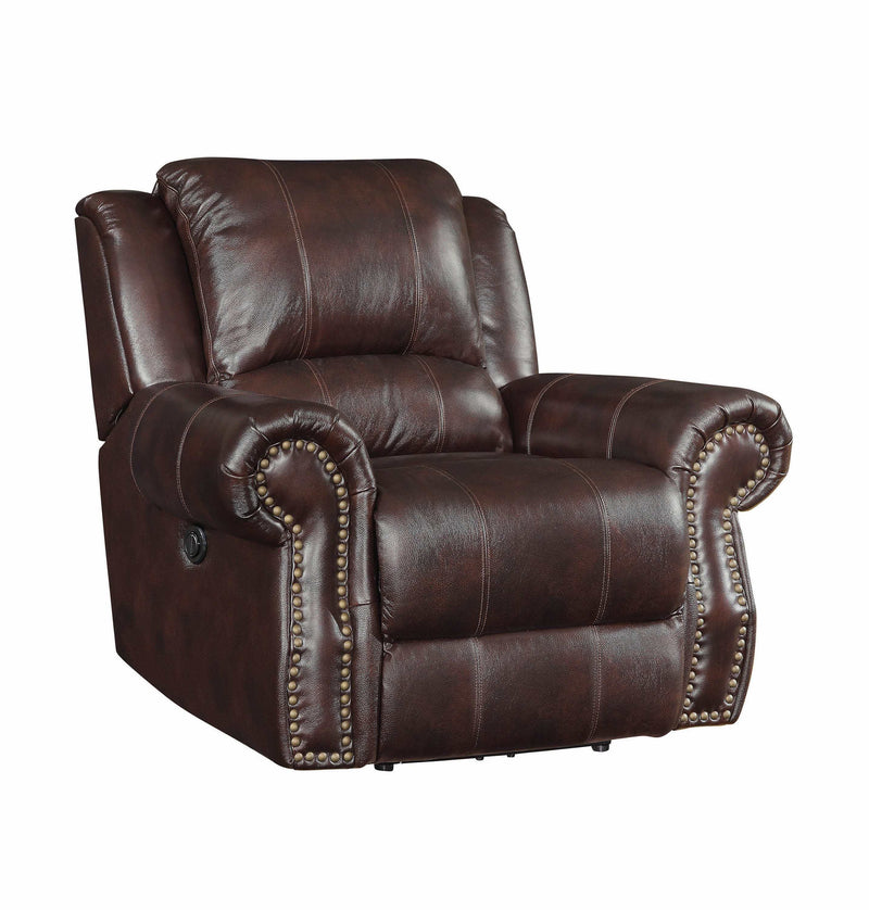 Sir Rawlinson - Dark Brown - Swivel Rocker Recliner - Ornate Home