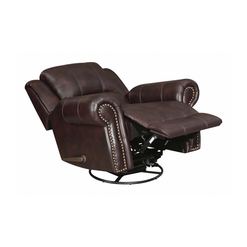 Sir Rawlinson - Dark Brown - Swivel Rocker Recliner - Ornate Home