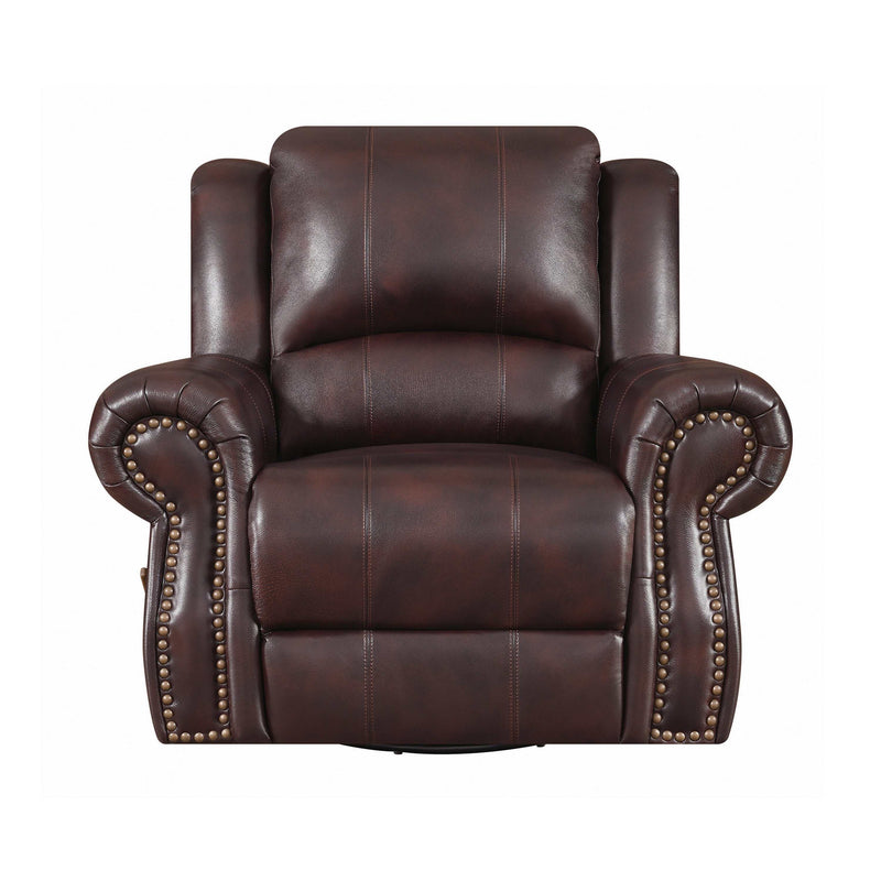 Sir Rawlinson - Dark Brown - Swivel Rocker Recliner - Ornate Home