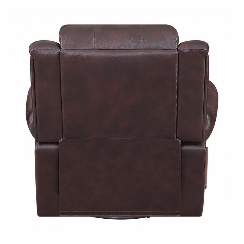 Sir Rawlinson - Dark Brown - Swivel Rocker Recliner - Ornate Home