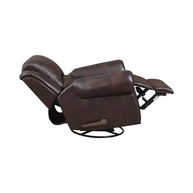 Sir Rawlinson - Dark Brown - Swivel Rocker Recliner - Ornate Home