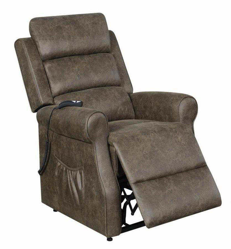 Everet - Brown - Power Lift Recliner - Ornate Home