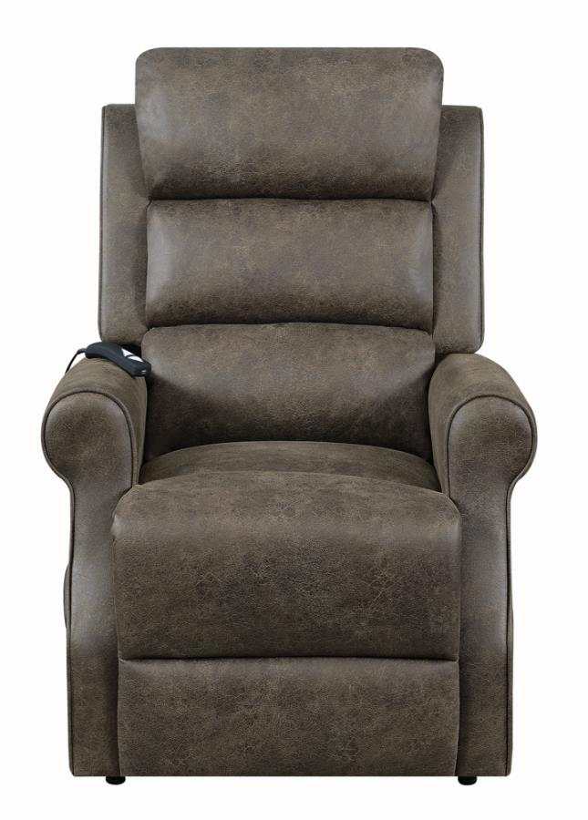 Everet - Brown - Power Lift Recliner - Ornate Home