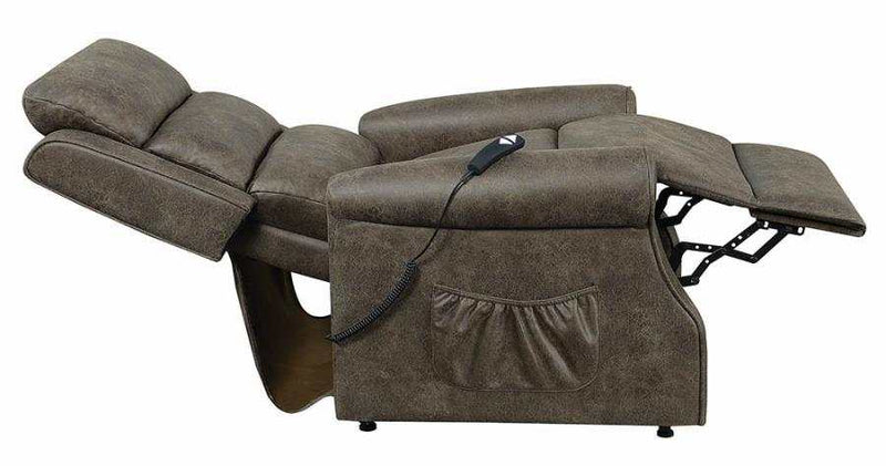 Everet - Brown - Power Lift Recliner - Ornate Home