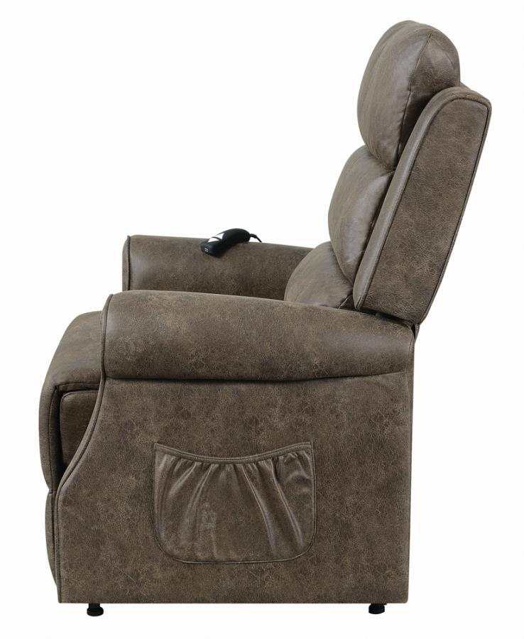 Everet - Brown - Power Lift Recliner - Ornate Home