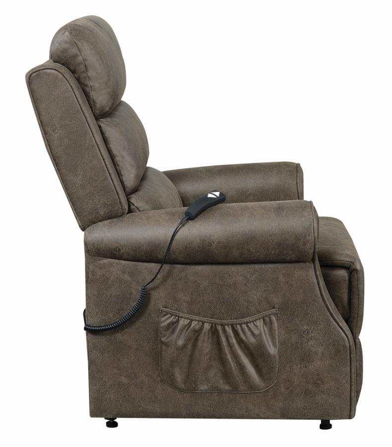 Everet - Brown - Power Lift Recliner - Ornate Home