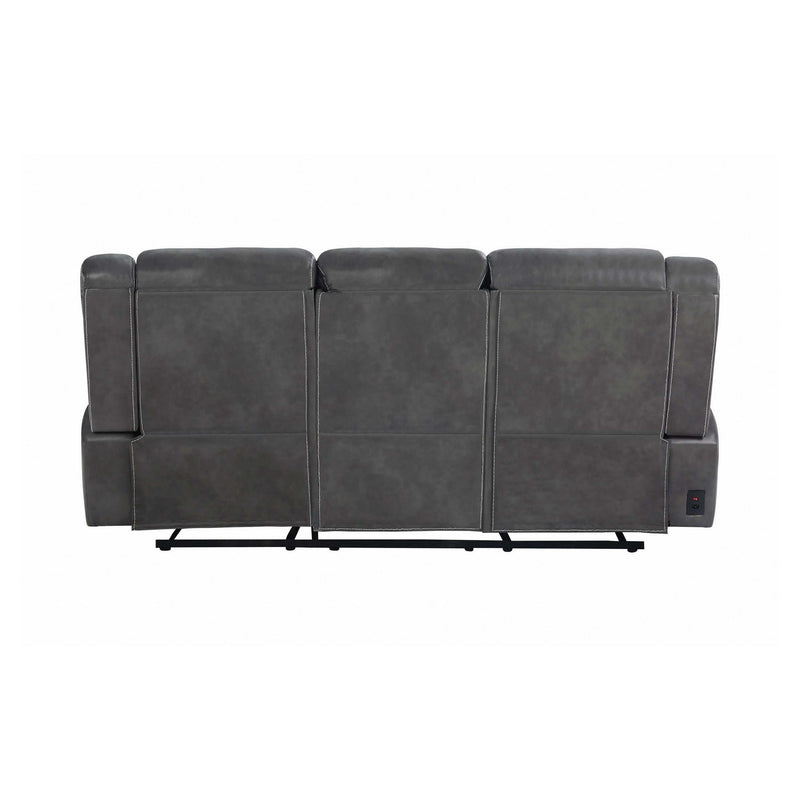 Conrad - Grey - Power Sofa - Ornate Home