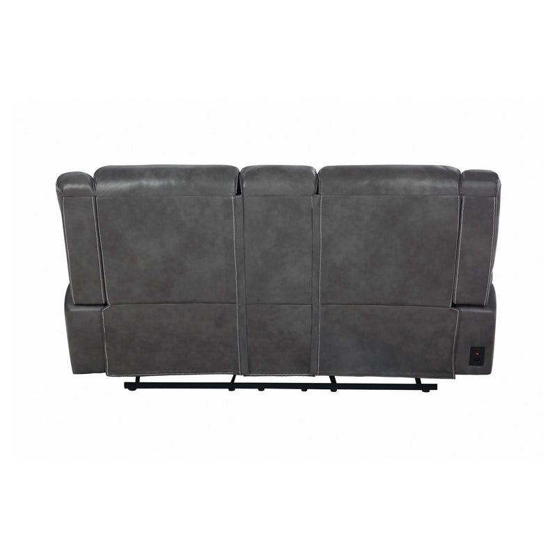 Conrad - Grey - 2pc Motion Sofa & Loveseat - Ornate Home