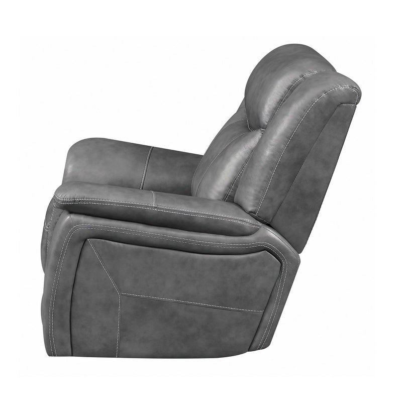 Conrad - Grey - Motion Glider Recliner - Ornate Home