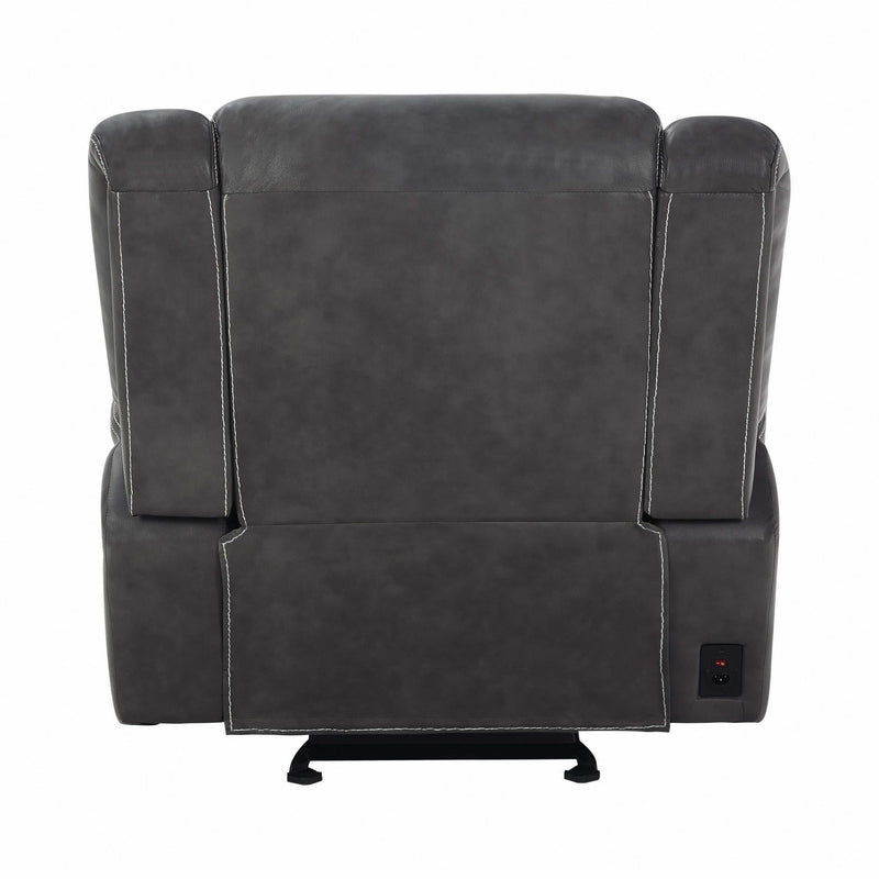 Conrad - Grey - Power Recliner - Ornate Home