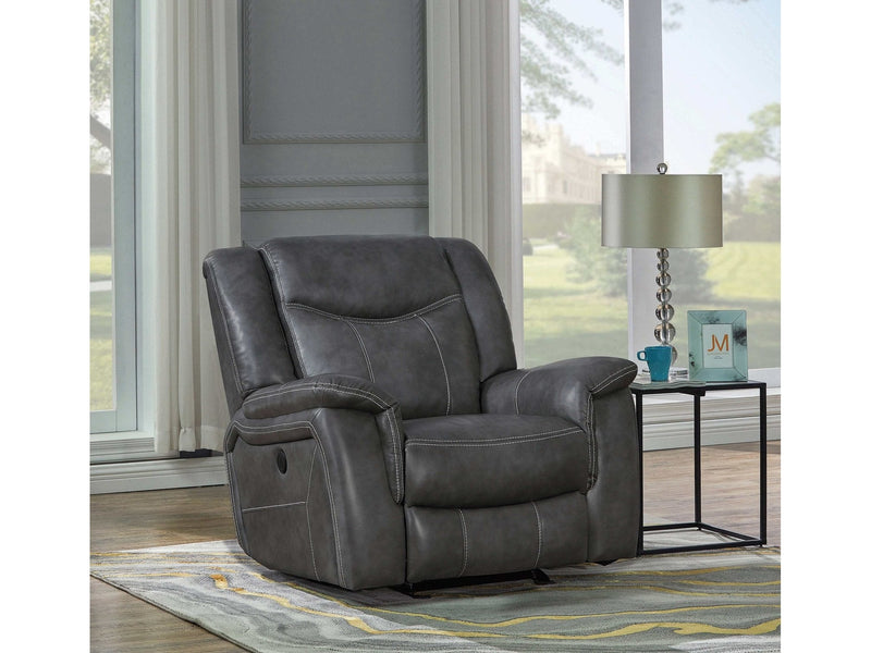 Conrad - Grey - Motion Glider Recliner - Ornate Home