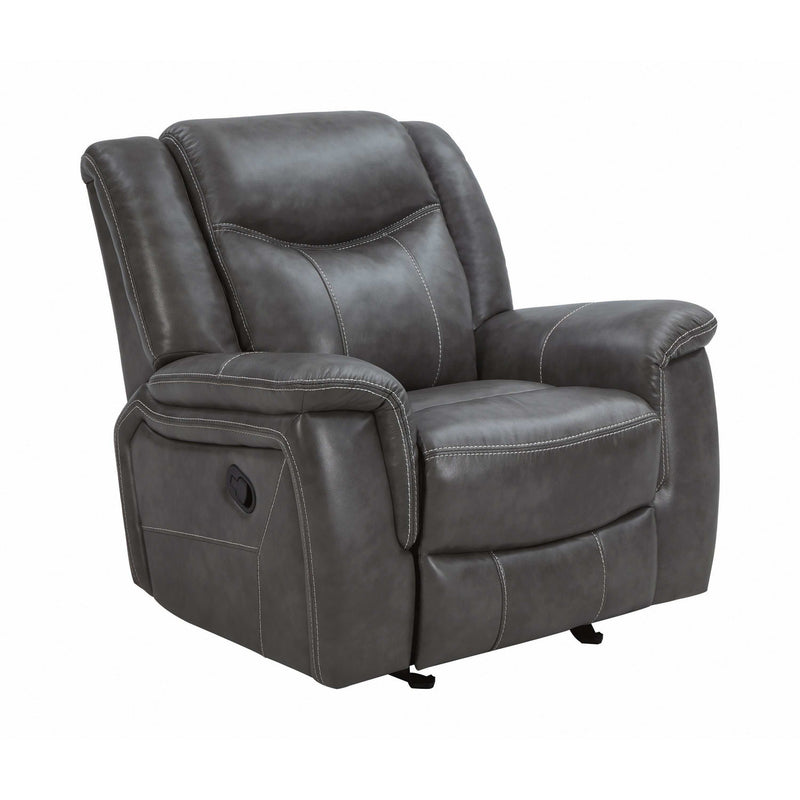 Conrad - Grey - Motion Glider Recliner - Ornate Home