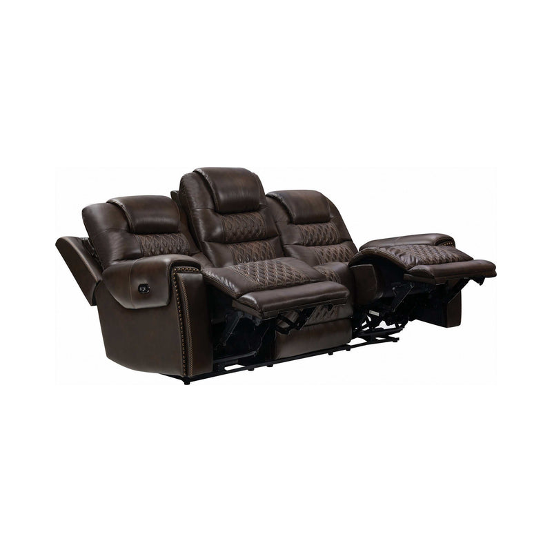 North - Dark Brown - Power^2 Sofa - Ornate Home