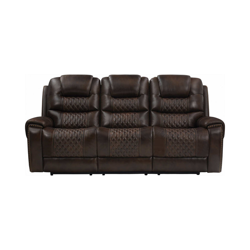 North - Dark Brown - Power^2 Sofa - Ornate Home