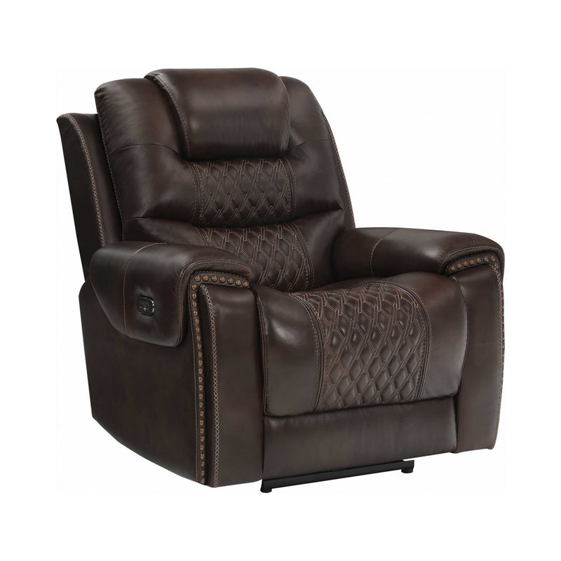 North - Dark Brown - Power^2 Glider Recliner - Ornate Home