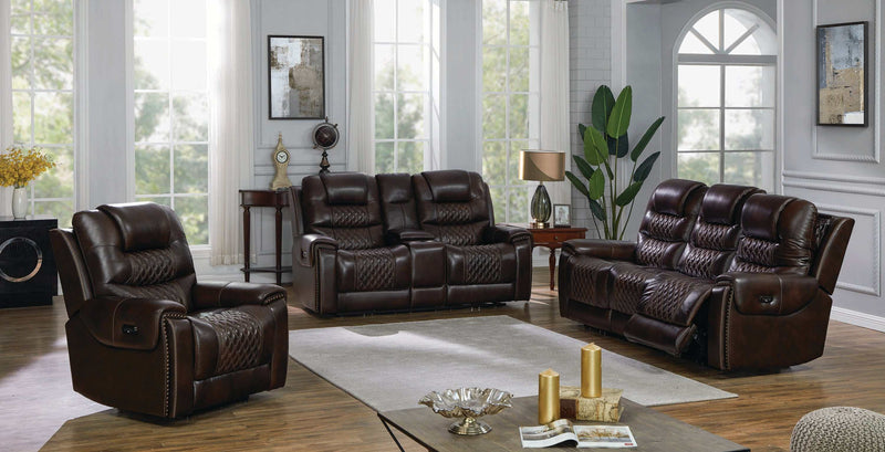 North - Dark Brown - Power^2 Glider Recliner - Ornate Home