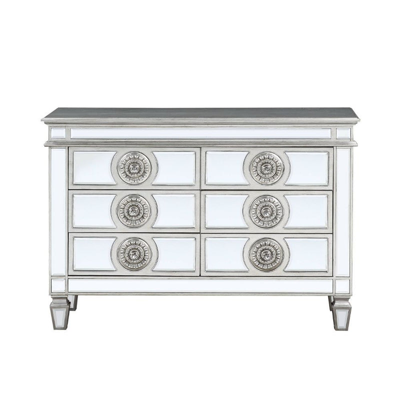 Varian Mirrored & Antique Platinum Server/Sideboard