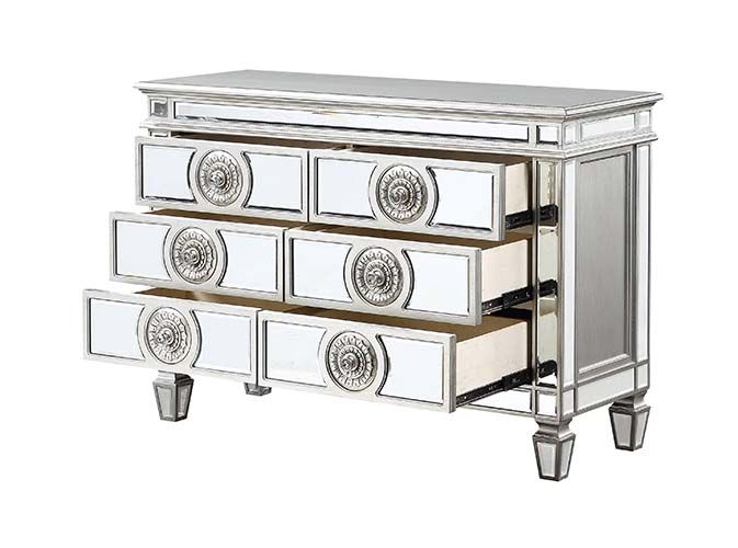 Varian Mirrored & Antique Platinum Server/Sideboard