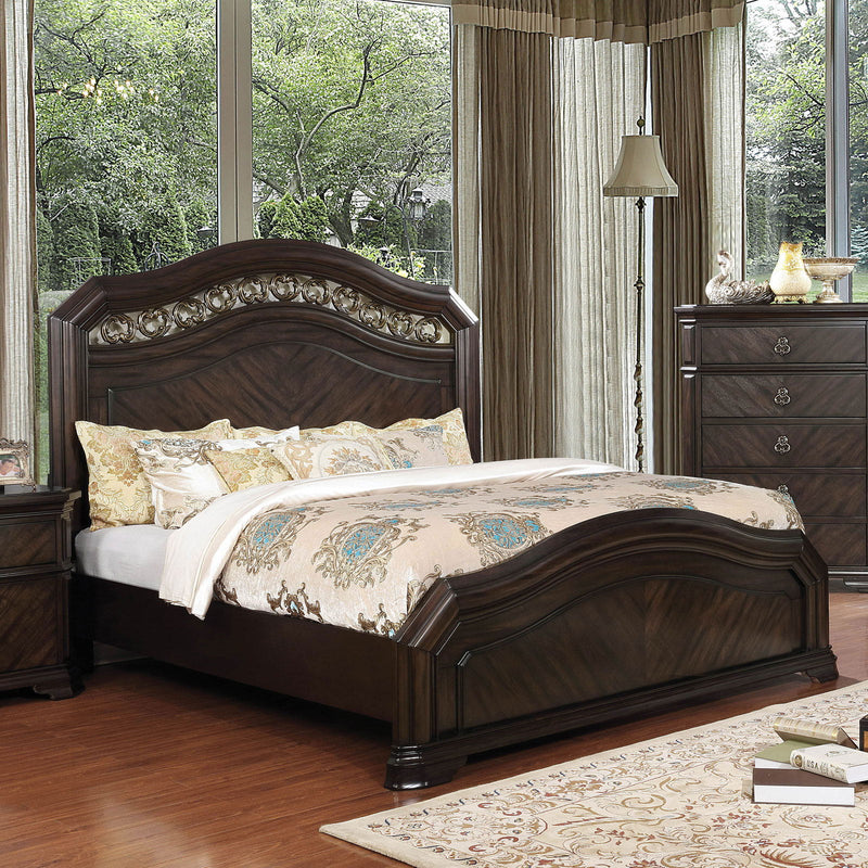 Calliope Espresso Queen Panel Bed