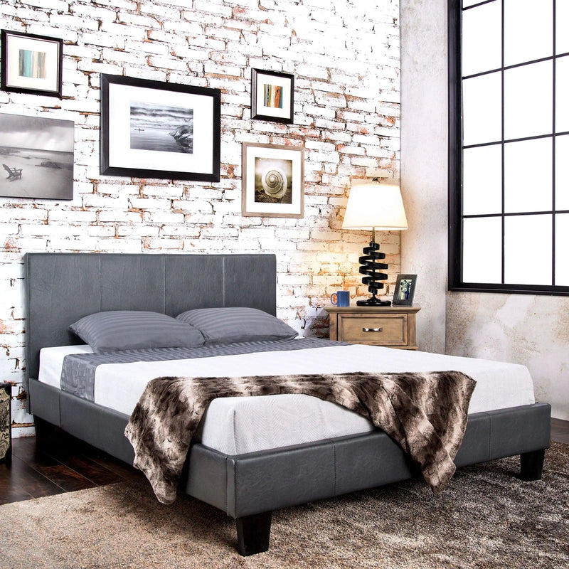 Winn Park - Gray - Queen Platform Bed - Ornate Home