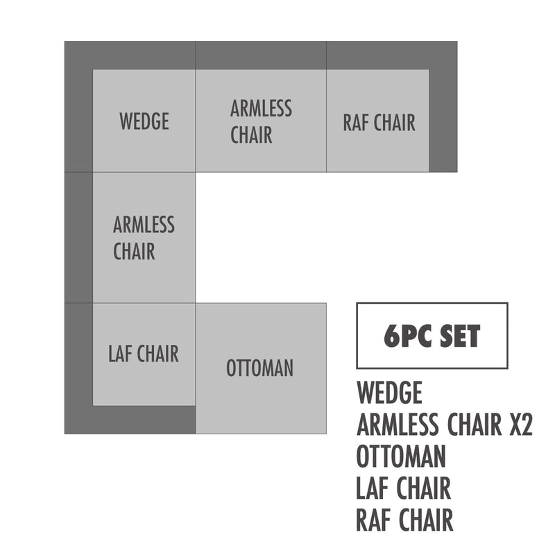 Pluma Ivory Fabric Modular Sectional Pre Sets