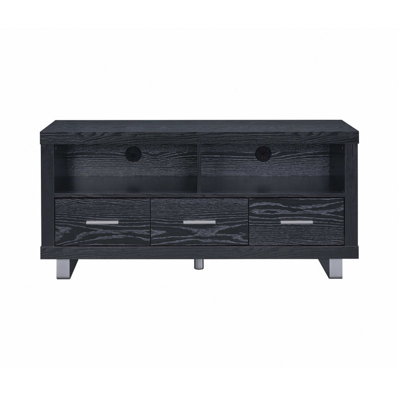 Aaran - Black Oak - 48″ 3 Drawer TV Console - Ornate Home