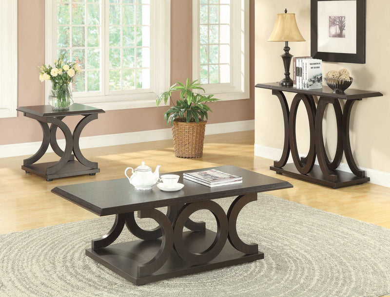 Roxie - Cappuccino - Sofa Table - Ornate Home