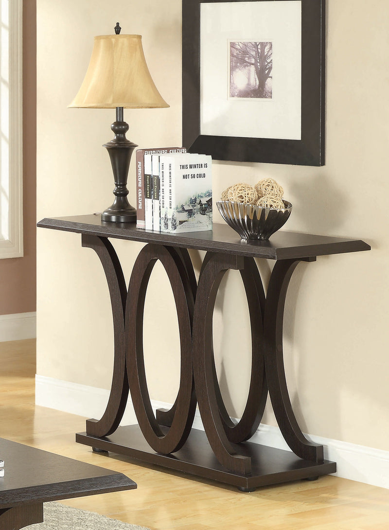 Roxie - Cappuccino - Sofa Table - Ornate Home